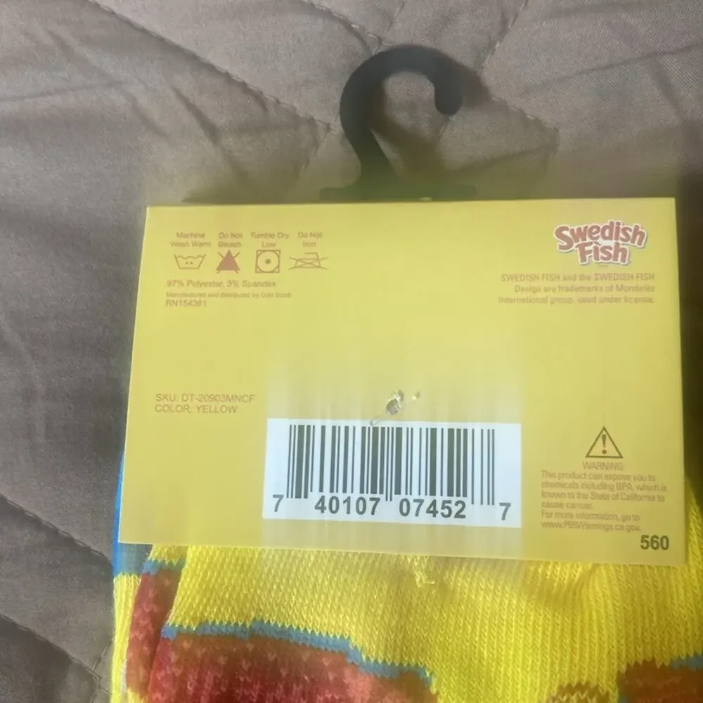Swedish Fish Novelty Crew Socks